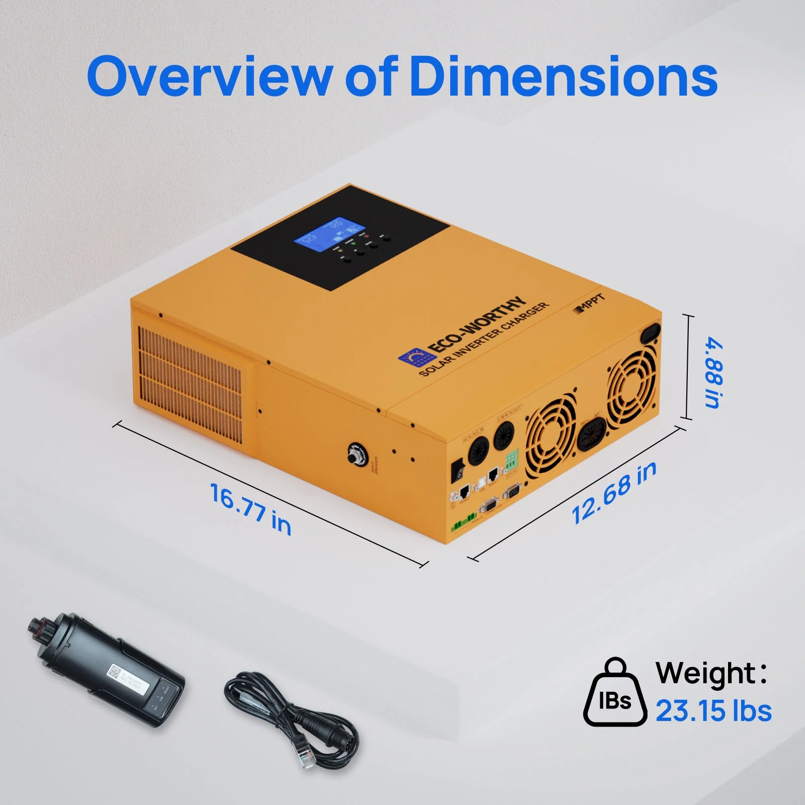 ECO-WORTHY 3500W 48V All-in-One Off-Grid Inverter Charger - Image 8