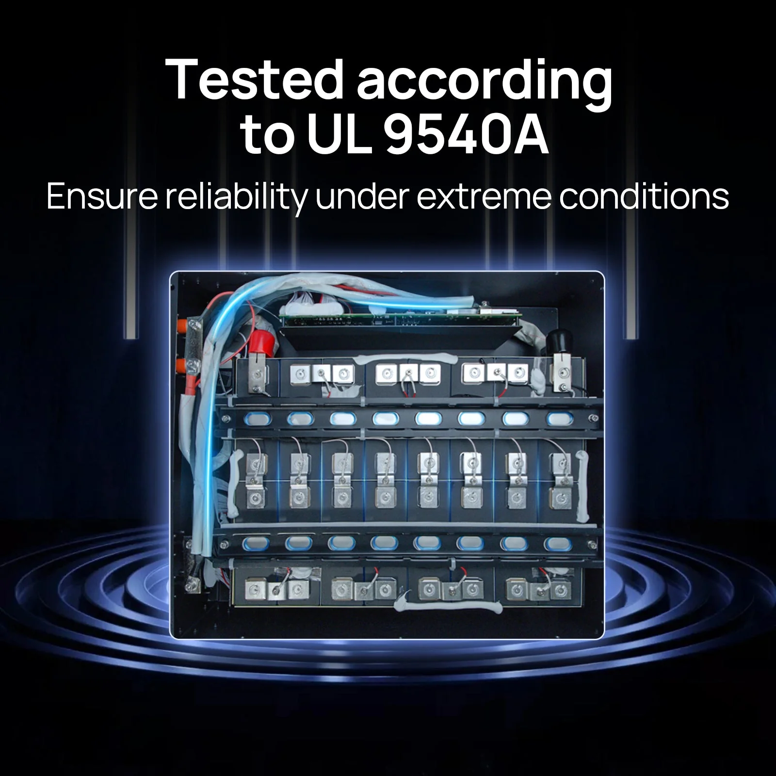 ECO-WORTHY 48V 100Ah Server Rack Battery | 5.12kWh V3 Lithium Battery | UL1973 | UL9540A | CEC - Image 9