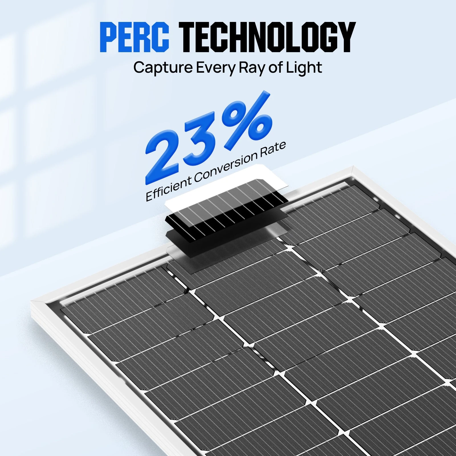 Bifacial 100W 12V Monocrystalline Solar Panel - Image 5