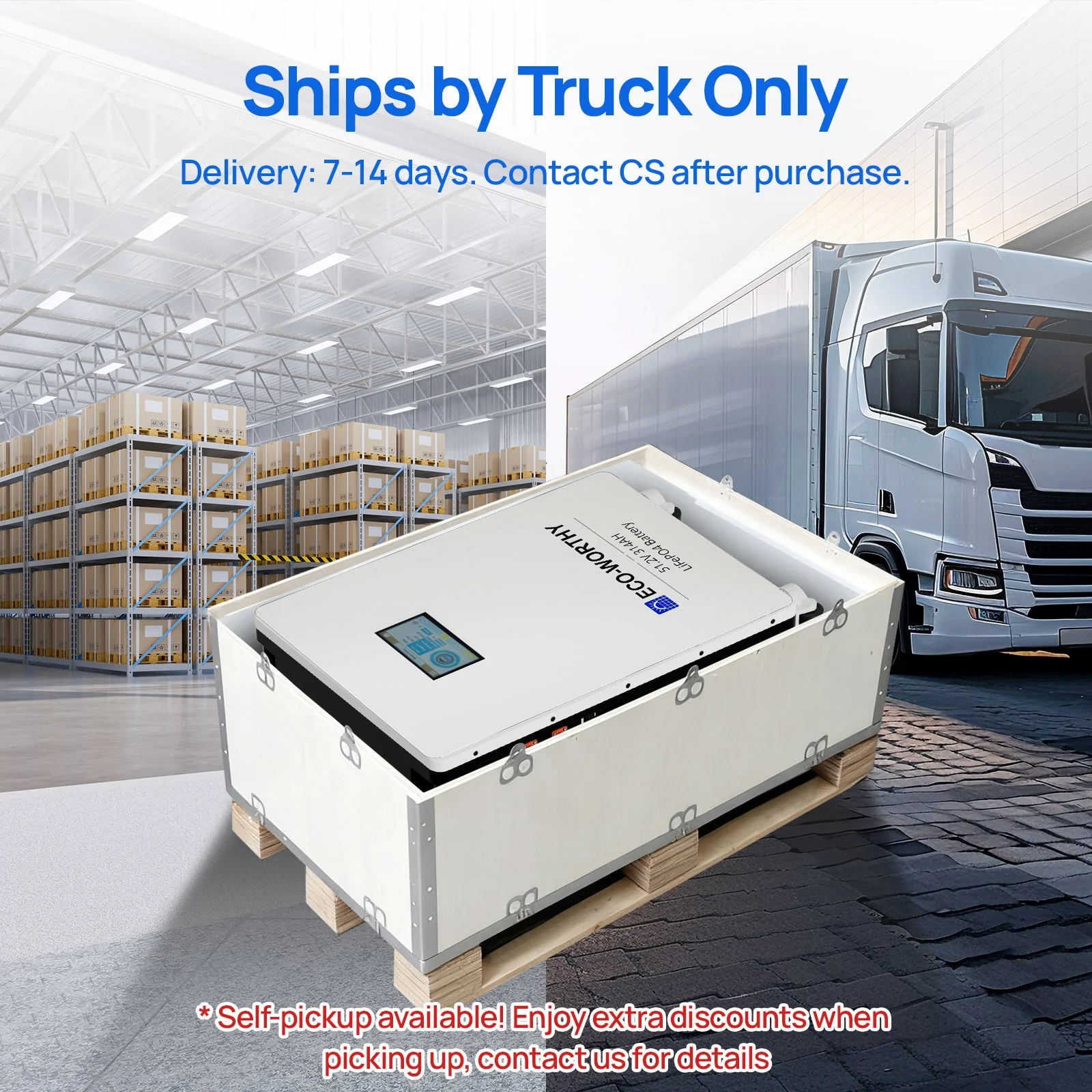 ECO-WORTHY Home Backup Power 16.08KWh 51.2V 314Ah Battery+10kW 48V Off Grid Inverter - Image 12