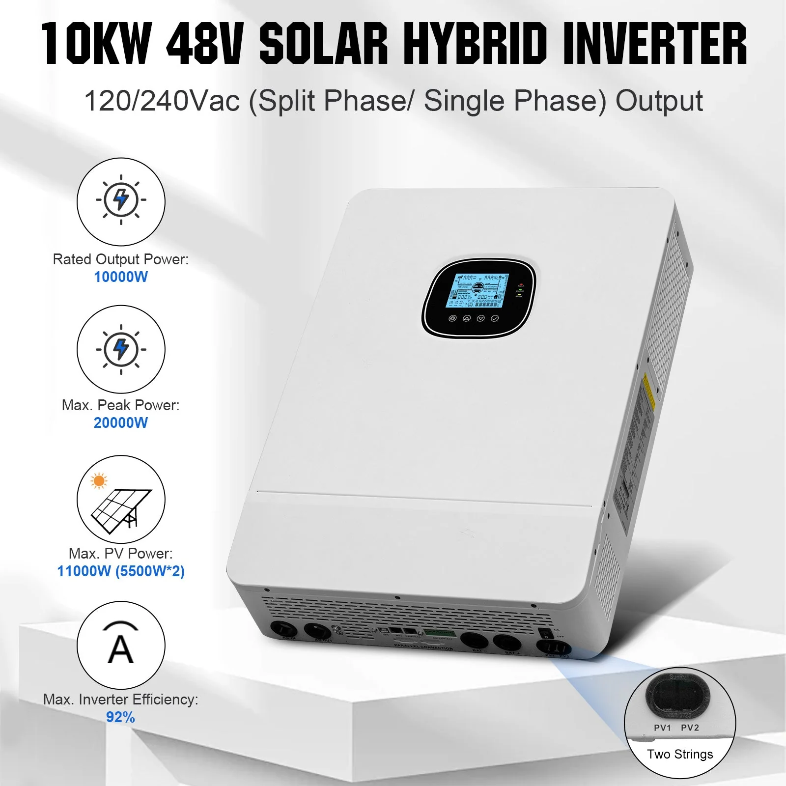 ECO-WORTHY Complete Off-Grid Solar Power System 10000W 120/240V - Image 11