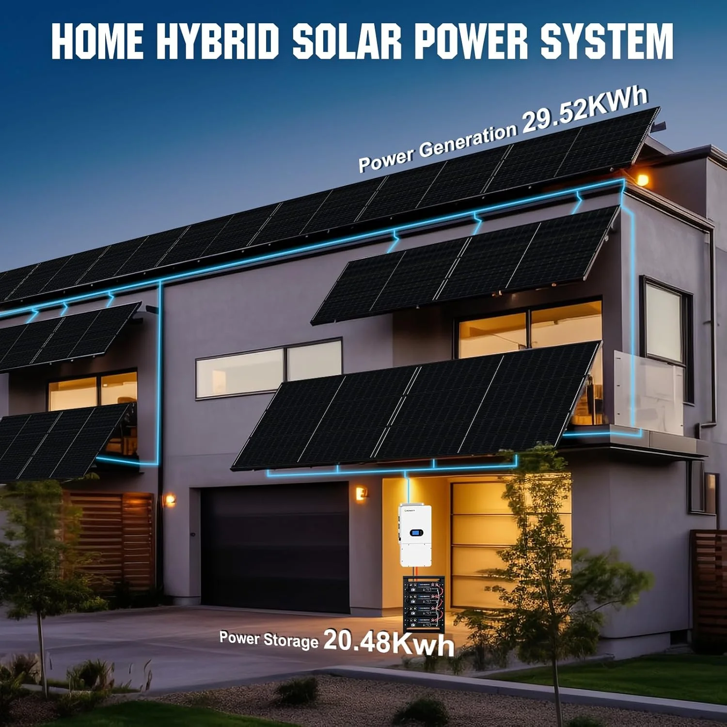 ECO-WORTHY Complete Off-Grid Solar Power System 10000W 120/240V - Image 9
