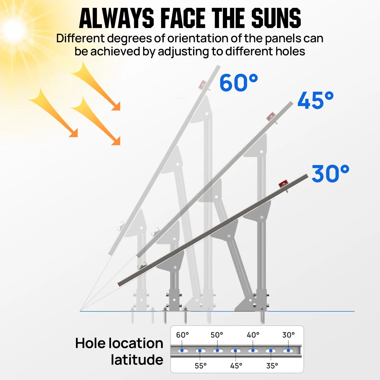 Updated Adjustable Solar Panel Mounting Brackets for 200W–400W Panels - Image 7