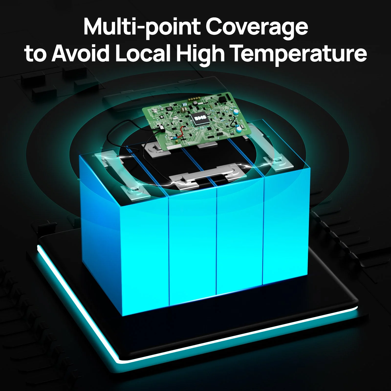 Upgraded LiFePO4 12V 100Ah Lithium Battery with Bluetooth and Low-Temp Protection - Image 4